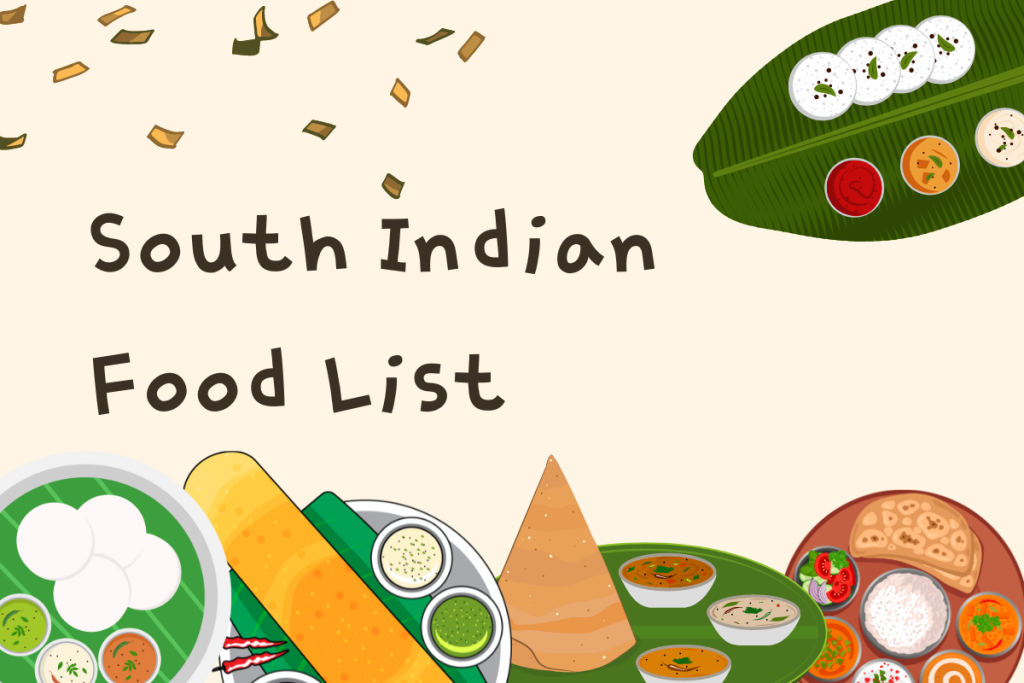 South Indian Food List